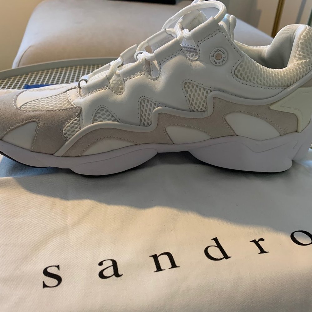 SANDRO white sneakers (new unworn) - Picture 3 of 6